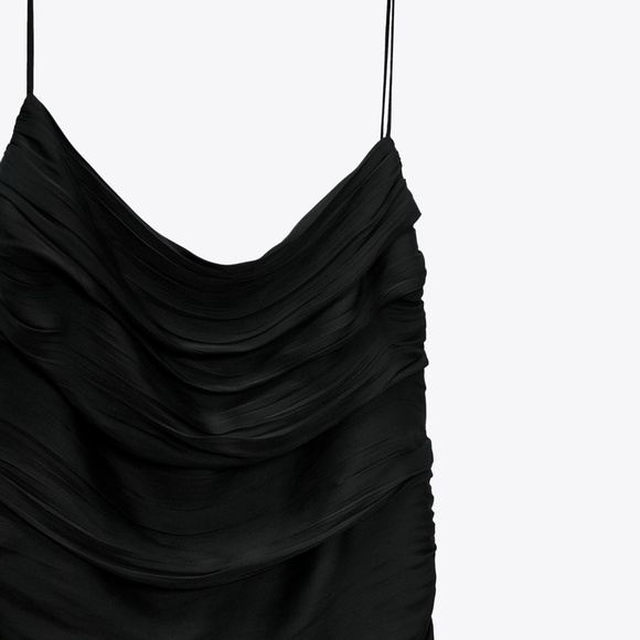 NWT - Zara Draped Midi Dress, L - Picture 8 of 8